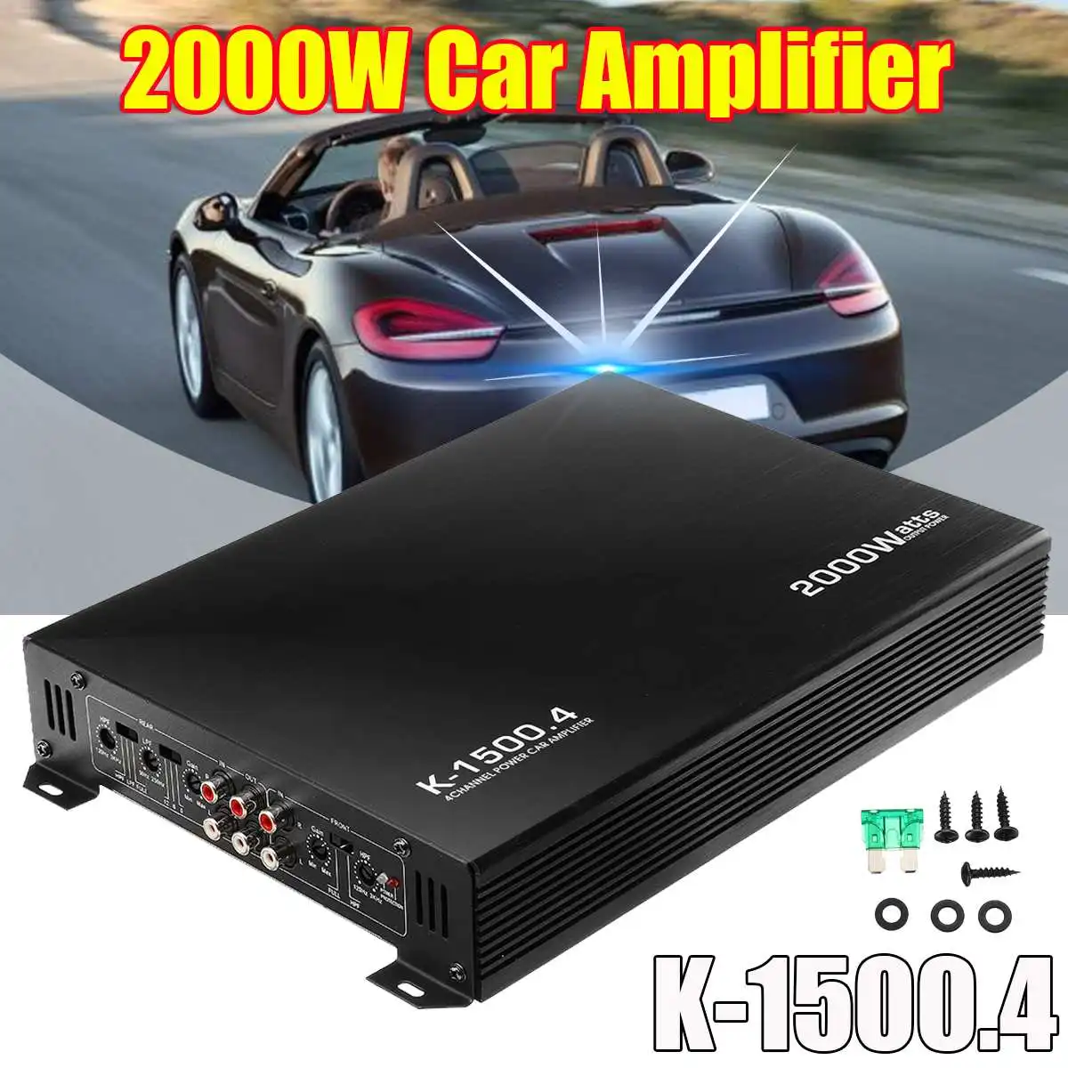 2000W Car Auto Audio Amplifier Stereo Bass 4 Channel Speaker Car Power Audio Subwoofer Home Amplifiers Car Audio Amplifiers
2000W Car Auto Audio Amplifier Stereo Bass 4 Channel Speaker Car Power Audio Subwoofer Home Amplifiers Car Audio Amplifiers