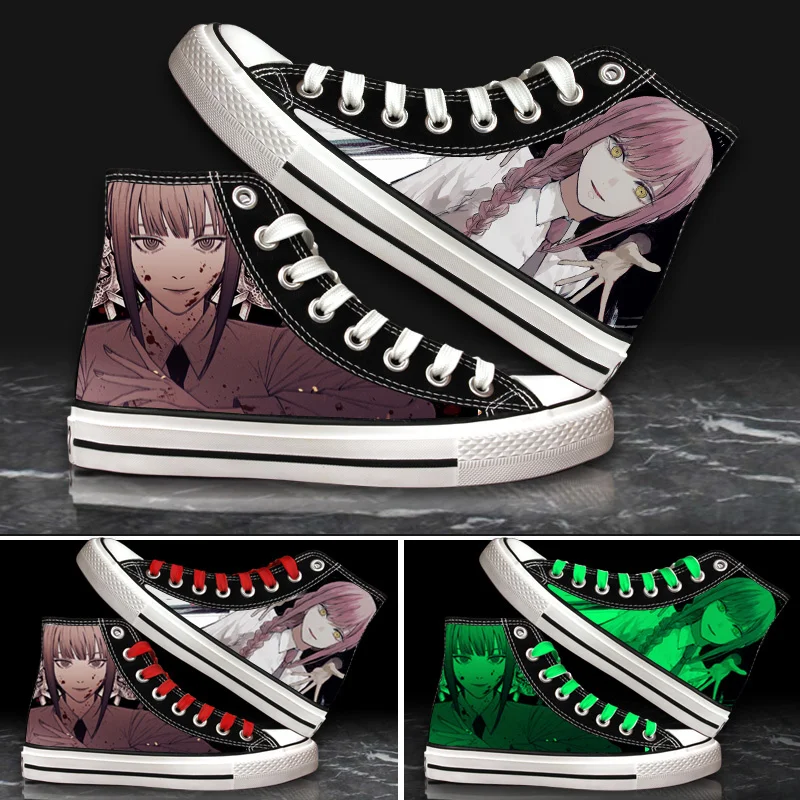 Anime Chainsaw Makima Pirnt Canvas Shoes Man Lovers' Maqima Canvas Shoes Men's And Women's High Top Student Board Shoes
Anime Chainsaw Makima Pirnt Canvas Shoes Man Lovers' Maqima Canvas Shoes Men's And Women's High Top Student Board Shoes
