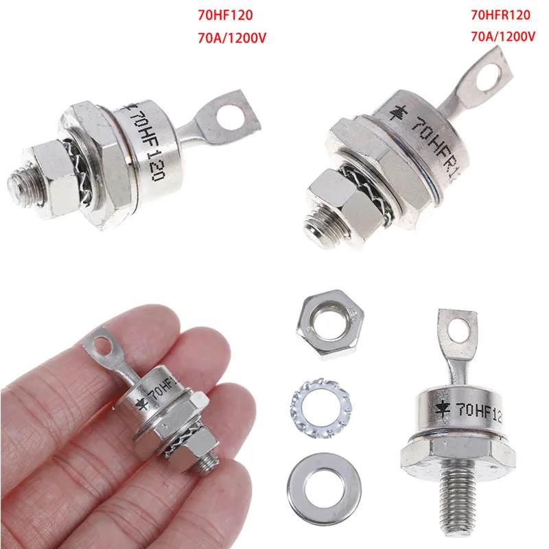 Выпрямитель высокой мощности, выпрямитель с металлическим стержнем, 1 шт., 7070a, 1200 в, 70HF120, 70HFR120, аксессуары для диодов
Выпрямитель высокой мощности, выпрямитель с металлическим стержнем, 1 шт., 7070a, 1200 в, 70HF120, 70HFR120, аксессуары для диодов