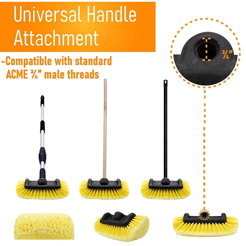 Car Wash Brush Head for Detailing Washing Vehicles, Boats, RVs, ATVs, or Off-Road Autos, Super Soft Bristles for Scratch Resista
Car Wash Brush Head for Detailing Washing Vehicles, Boats, RVs, ATVs, or Off-Road Autos, Super Soft Bristles for Scratch Resista