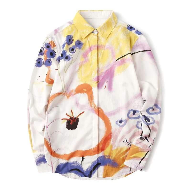Harajuku Streetwear Casual Graffiti Pattern Loose Blouse Women Shirts New Autumn Spring Style Full Sleeve Women Clothing SL133
Harajuku Streetwear Casual Graffiti Pattern Loose Blouse Women Shirts New Autumn Spring Style Full Sleeve Women Clothing SL133