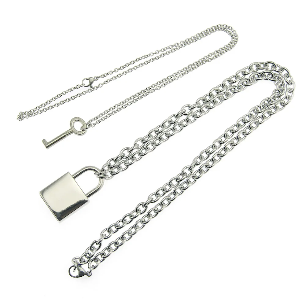 Fashion Key Padlock Pendant Necklaces for Women Lock Necklace Layered Chain on the Neck Punk 2020 Fashion Jewelry
Fashion Key Padlock Pendant Necklaces for Women Lock Necklace Layered Chain on the Neck Punk 2020 Fashion Jewelry