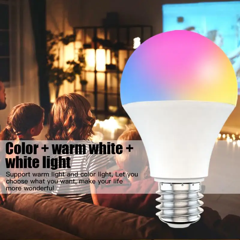 B22 E27 Smart Home Control Lamp Led RGB Light Dimmable RGB + WW + CW Led Lamp Colorful Changing Bulb Led RGBW White Decor Home
B22 E27 Smart Home Control Lamp Led RGB Light Dimmable RGB + WW + CW Led Lamp Colorful Changing Bulb Led RGBW White Decor Home