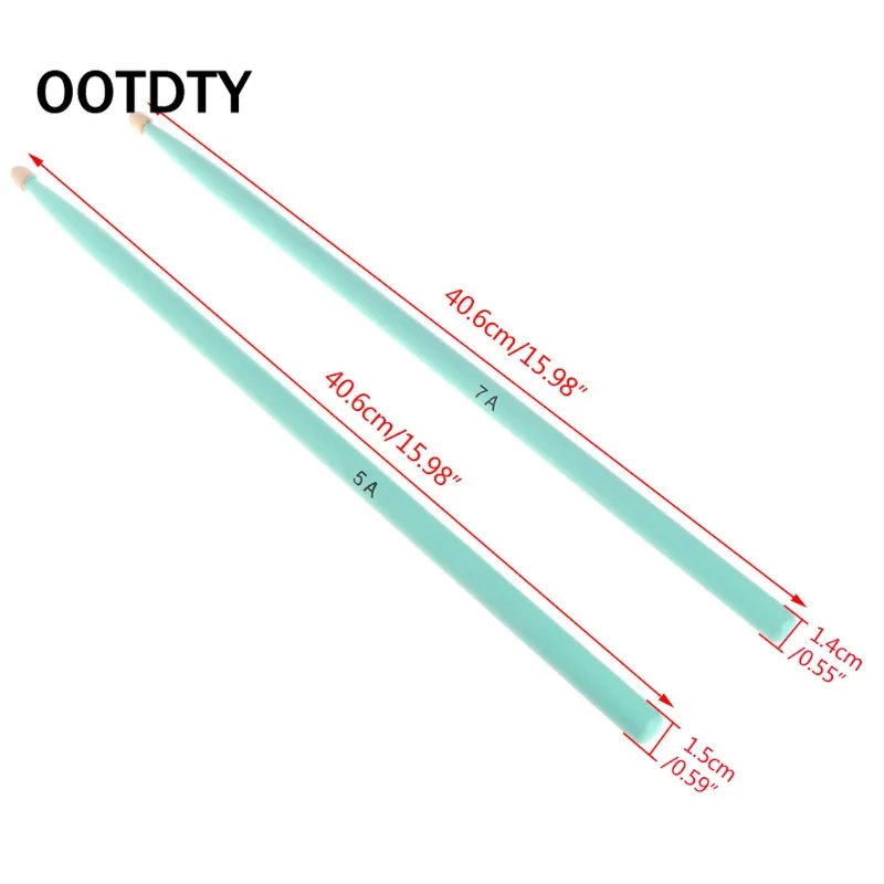 OOTDTY 1Pair 5A 7A Durable Drumsticks Color Hard Maple Drum Sticks Kid Jazz Drums Stick
OOTDTY 1Pair 5A 7A Durable Drumsticks Color Hard Maple Drum Sticks Kid Jazz Drums Stick