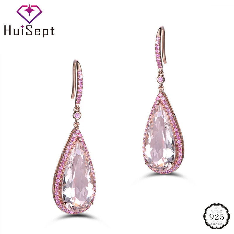 HuiSept Fashion 925 Silver Jewelry Earrings Water Drop Shape AAA Zircon Gemstones Ornaments Earrings for Women Wedding Wholesale
HuiSept Fashion 925 Silver Jewelry Earrings Water Drop Shape AAA Zircon Gemstones Ornaments Earrings for Women Wedding Wholesale