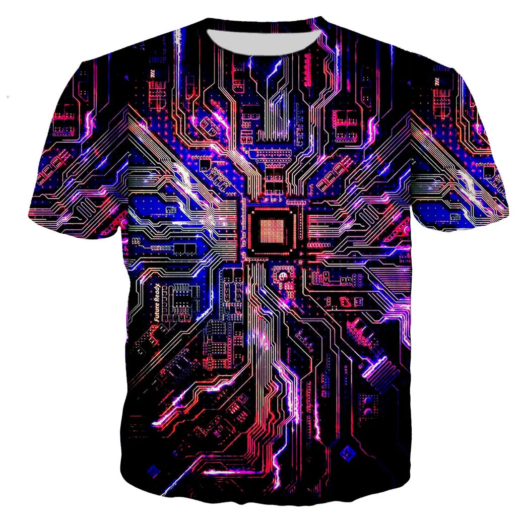 Electronic Chip Hip Hop T Shirt Men Women 3D Machine Printed Oversized T-shirt Harajuku Style Summer Short Sleeve Tee Tops
Electronic Chip Hip Hop T Shirt Men Women 3D Machine Printed Oversized T-shirt Harajuku Style Summer Short Sleeve Tee Tops
