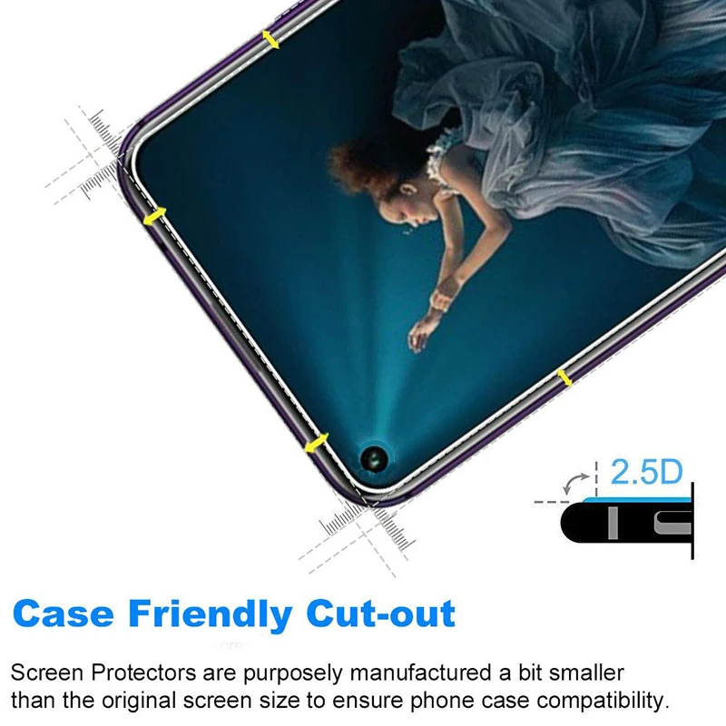 3Pcs Tempered Glass for Huawei Honor 20 Pro Screen Protector Protective Hauwei Honor20Pro 20Pro Glas Honor20 Film | Мобильные