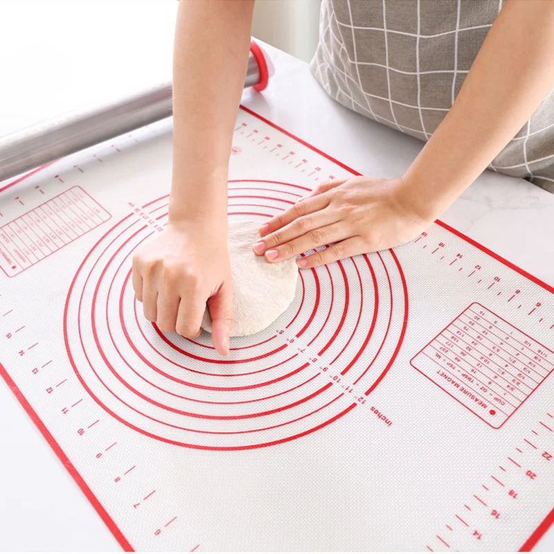 Reusable Silicone Baking Mat Large Non-Stick Pastry Rolling Kneading Pad Kitchen Cake Baking Mat Food Tools Pizza Dough Maker
Reusable Silicone Baking Mat Large Non-Stick Pastry Rolling Kneading Pad Kitchen Cake Baking Mat Food Tools Pizza Dough Maker