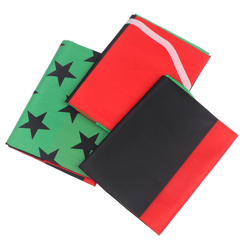 90*150cm Red-Line Stripe Afro American Flag For Decoration 1PC