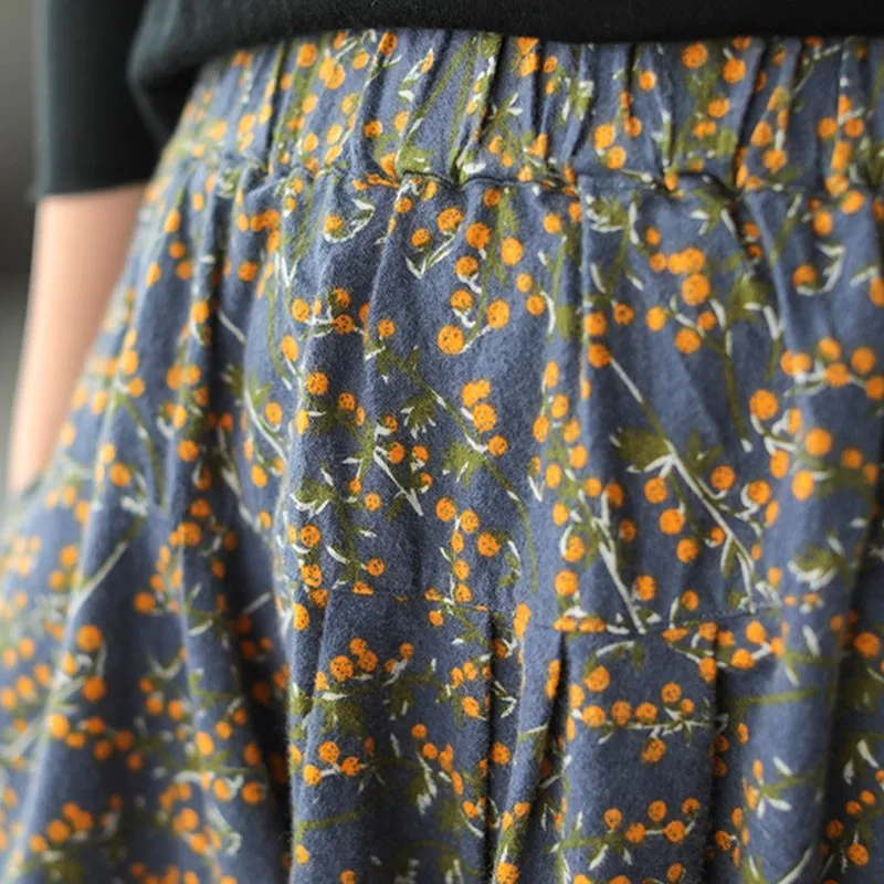 Half Skirt 2021 Loose Leisure All-match Women Fashion Skirt Autumn Winter New Cotton Retro Print Pockets Elastic Waist
Half Skirt 2021 Loose Leisure All-match Women Fashion Skirt Autumn Winter New Cotton Retro Print Pockets Elastic Waist