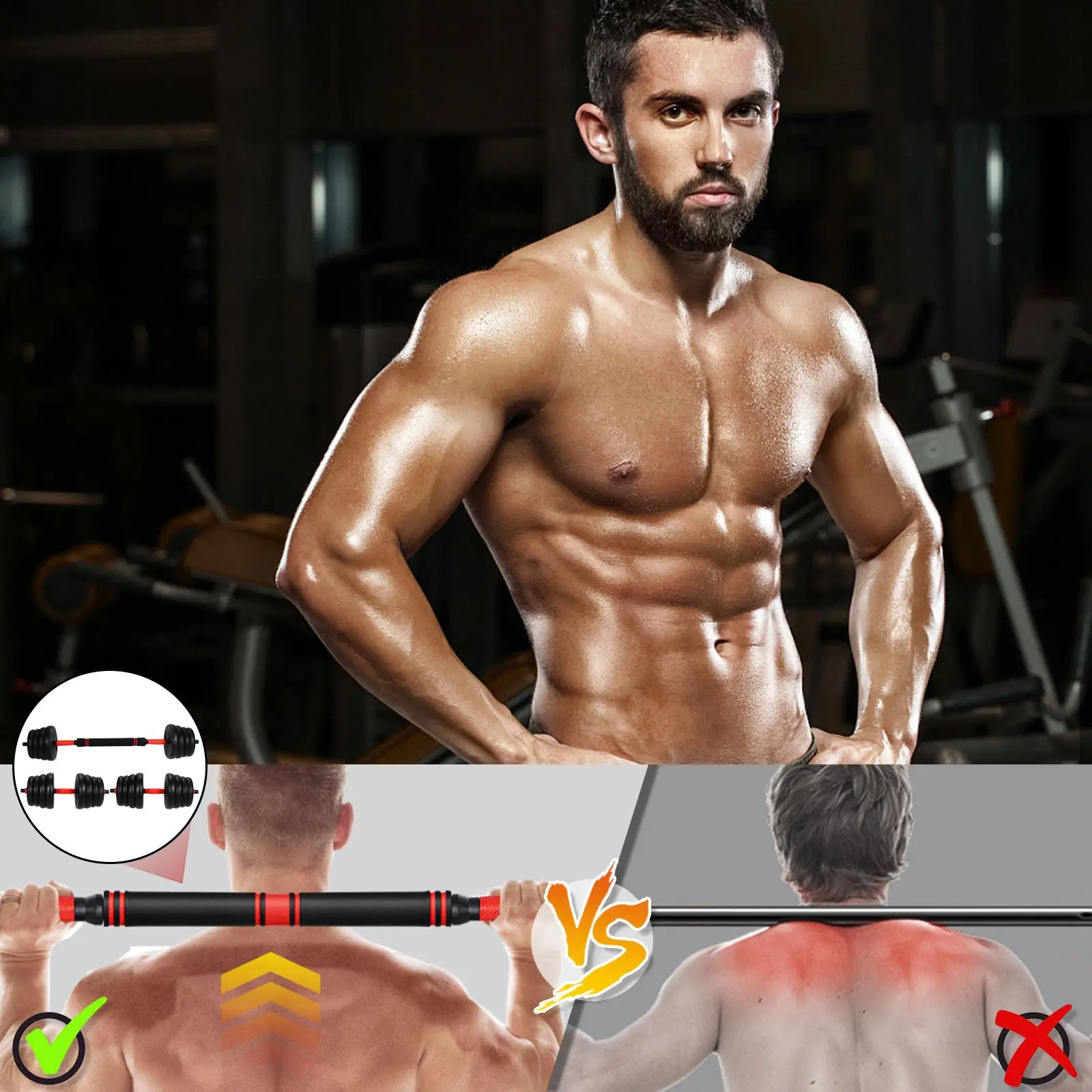 1 Set 15/20/30KG Dumbbell Weight Set With 40CM Bar Arm Muscle Trainer Gym Dumbbell Fitness Barbell Fitness Exercise Equipment
1 Set 15/20/30KG Dumbbell Weight Set With 40CM Bar Arm Muscle Trainer Gym Dumbbell Fitness Barbell Fitness Exercise Equipment