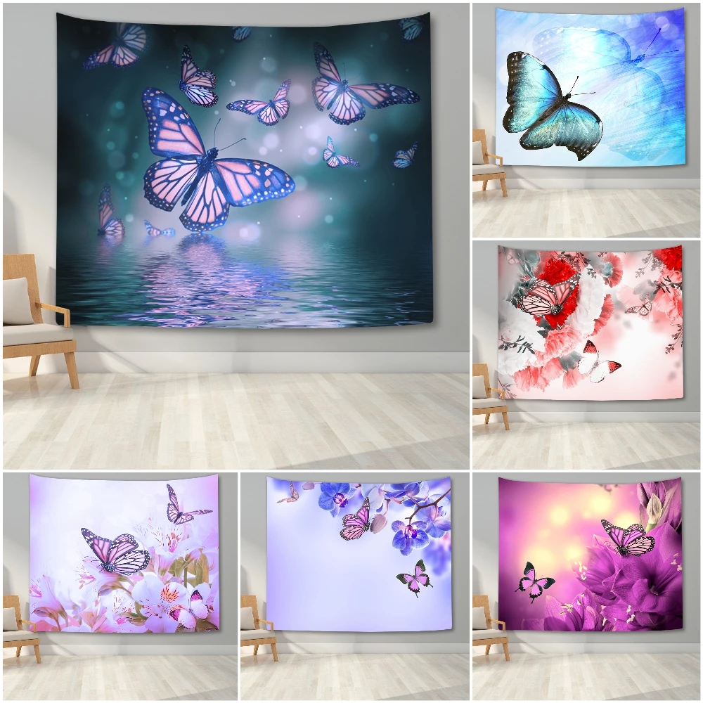 Красивый гобелен с рисунком цветов и бабочек для спальни, Настенный 3D гобелен с животным принтом для дома, гостиной
Красивый гобелен с рисунком цветов и бабочек для спальни, Настенный 3D гобелен с животным принтом для дома, гостиной