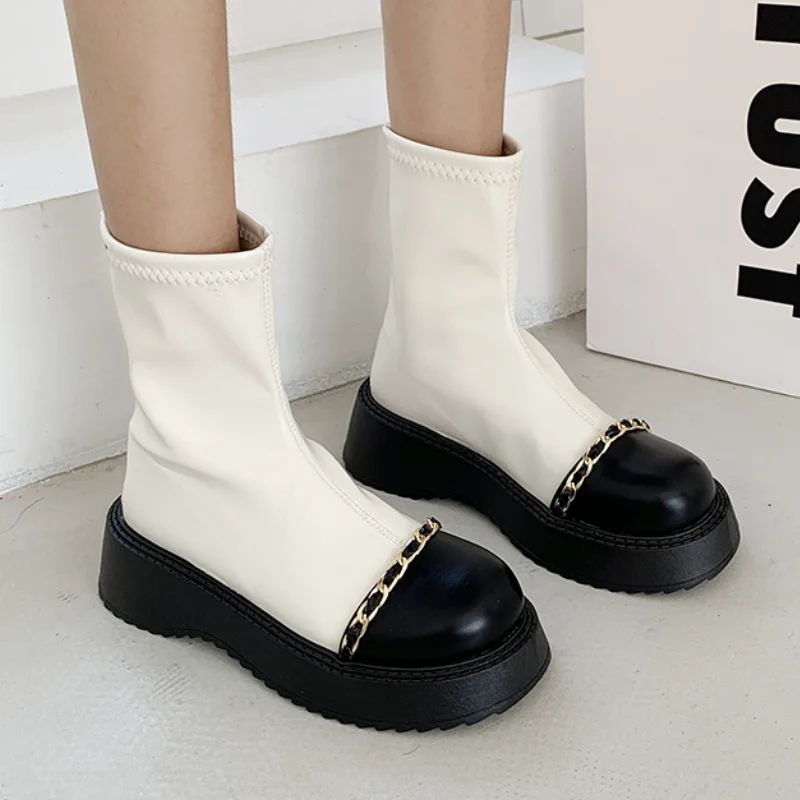 Ankle Boots Women 2021 Fashion Wedges Platform Shoes Woman Wild Leisure Women's Boots Autumn Winter Botas Feminina Ladies Shoes
Ankle Boots Women 2021 Fashion Wedges Platform Shoes Woman Wild Leisure Women's Boots Autumn Winter Botas Feminina Ladies Shoes