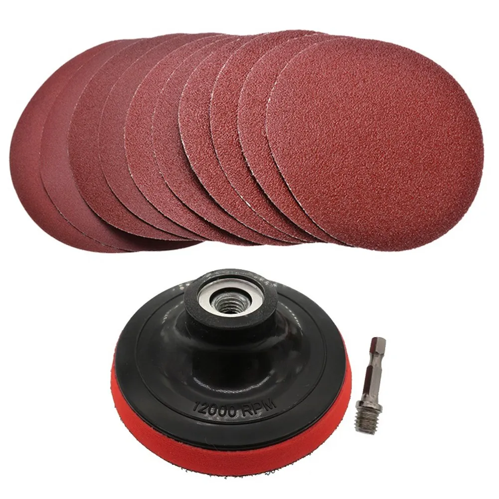 10 Pcs 4inch Sanding Discs 100mm Hook&Loop Sandpaper With Backing Pad M10 Set Sanding Discs Thread Adapter Sanding Pad
10 Pcs 4inch Sanding Discs 100mm Hook&Loop Sandpaper With Backing Pad M10 Set Sanding Discs Thread Adapter Sanding Pad