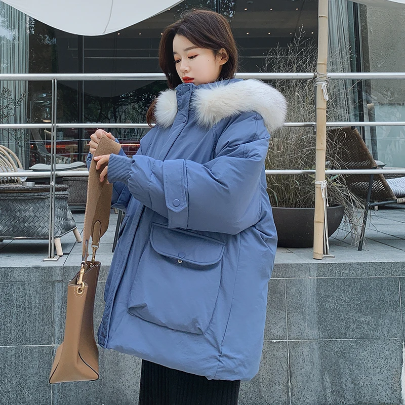 Женская парка на хлопковом наполнителе, теплая Свободная Повседневная однотонная куртка с капюшоном и меховым воротником, с большими карма...
Женская парка на хлопковом наполнителе, теплая Свободная Повседневная однотонная куртка с капюшоном и меховым воротником, с большими карма...