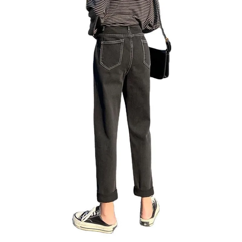 ZQLZ Spring Denim Jeans Women 2021 Vintage Casual Loose Wide Leg Black Trousers Mujer Autumn Streetwear High Waist Jeans Female
ZQLZ Spring Denim Jeans Women 2021 Vintage Casual Loose Wide Leg Black Trousers Mujer Autumn Streetwear High Waist Jeans Female