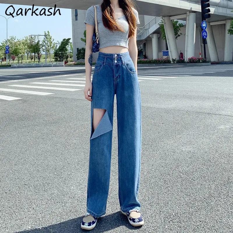 Jeans Women Hole Full Length Design Harajuku Femme Trendy High Waist Simple BF Style Leisure Classic Ins Summer Bottom Vintage
Jeans Women Hole Full Length Design Harajuku Femme Trendy High Waist Simple BF Style Leisure Classic Ins Summer Bottom Vintage
