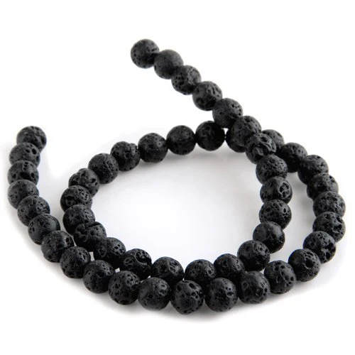 Extruded lava stone beads stone beads black round 10 mm
Extruded lava stone beads stone beads black round 10 mm