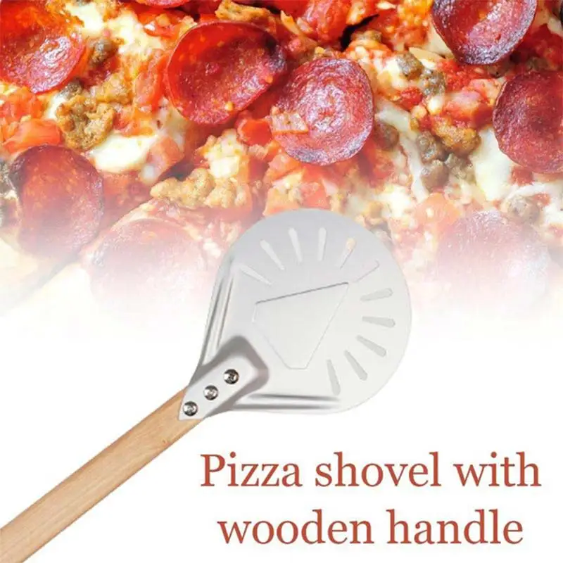 7 8 9 inch Perforated Pizza Turning Peel Pizza Shovel Aluminum wooden handle Pizza Peel Paddle Short Pizza Tool Non Slip Handle
7 8 9 inch Perforated Pizza Turning Peel Pizza Shovel Aluminum wooden handle Pizza Peel Paddle Short Pizza Tool Non Slip Handle