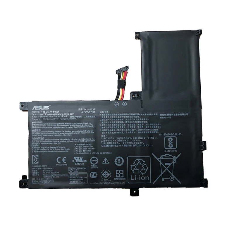 Original built-in battery for ASUS UX560 UX560UA Q504UA B41N1532 laptop battery
Original built-in battery for ASUS UX560 UX560UA Q504UA B41N1532 laptop battery