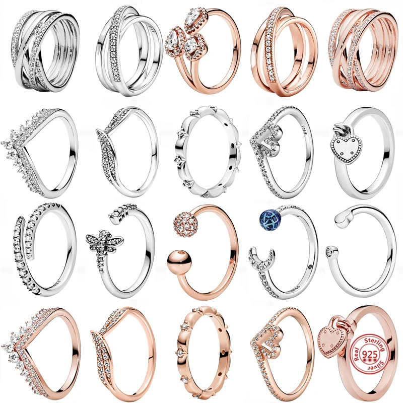 New And Rose Gold Rings Pavé Sparkling Pandora Women European Jewelry Gifts Making marcasite jewelry 925 sterling silver rings
New And Rose Gold Rings Pavé Sparkling Pandora Women European Jewelry Gifts Making marcasite jewelry 925 sterling silver rings