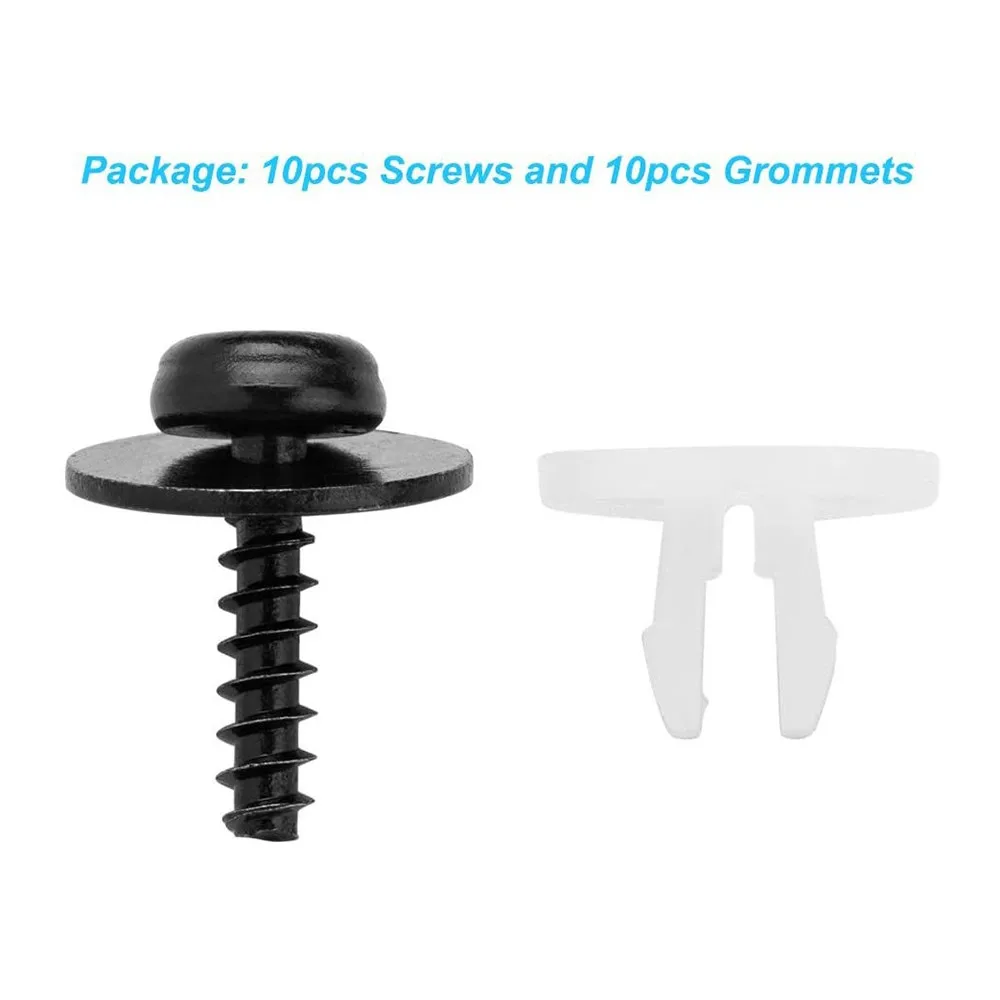 10 Sets Screw Accessories Torx Head Black+White For Ford Grommet Set Shield T30 Under Engine
10 Sets Screw Accessories Torx Head Black+White For Ford Grommet Set Shield T30 Under Engine