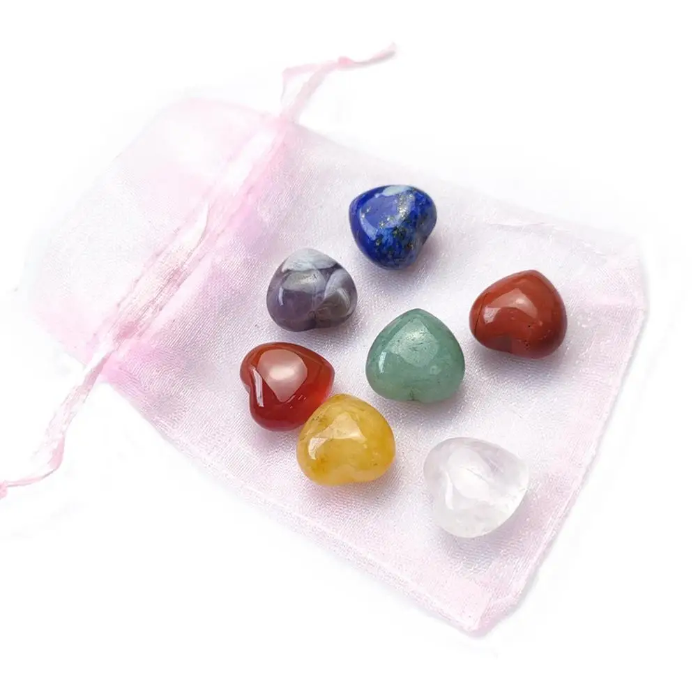 Natural Crystal Stone 7 Heart Shaped Crystal Therapy Chakra Yoga Stone Colorful Stone Ornament For Outdoor And Indoor Decorati
Natural Crystal Stone 7 Heart Shaped Crystal Therapy Chakra Yoga Stone Colorful Stone Ornament For Outdoor And Indoor Decorati