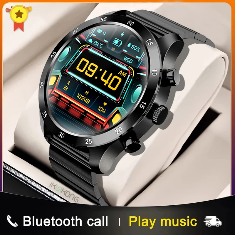 Business Smart Watch Man 360*360 HD 1.32 inch Bluetooth Call Waterproof Heart Rate Smart Clock Sport Fitness Tracker Smartwatch
Business Smart Watch Man 360*360 HD 1.32 inch Bluetooth Call Waterproof Heart Rate Smart Clock Sport Fitness Tracker Smartwatch