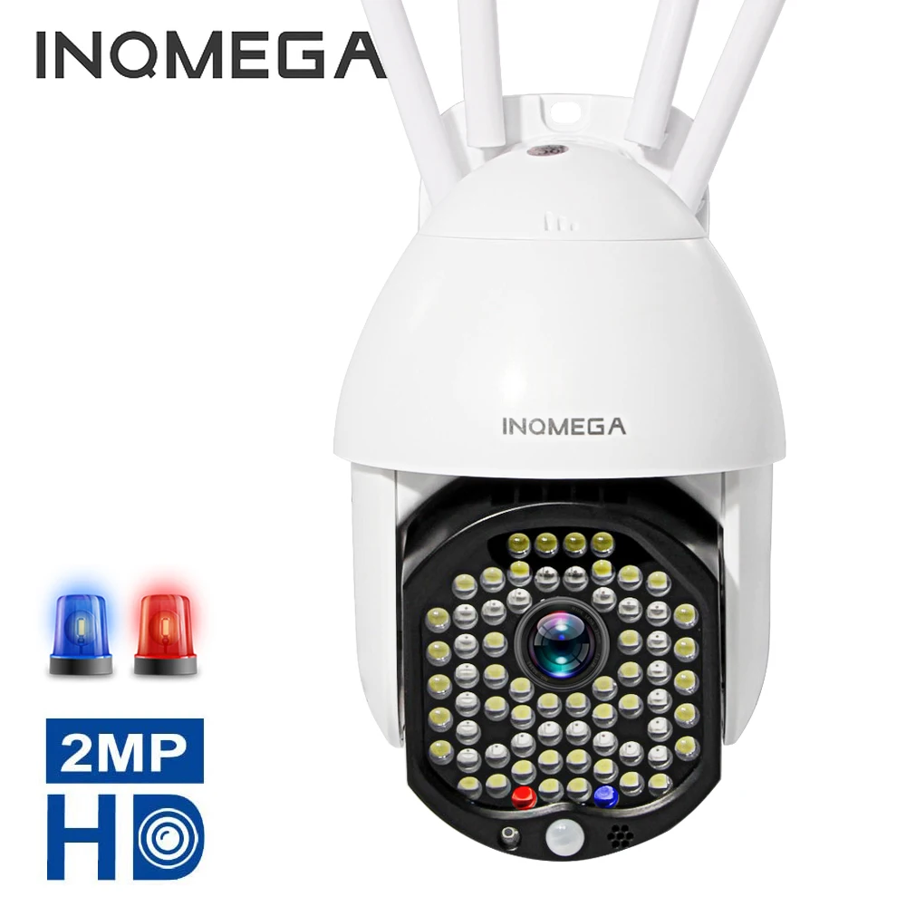INQMEGA 64LED IP Camera Wifi PTZ Dome Surveillance Outdoor FHD Color Night Vision Alarm Wireless Home Auto Track Security Camera 
INQMEGA 64LED IP Camera Wifi PTZ Dome Surveillance Outdoor FHD Color Night Vision Alarm Wireless Home Auto Track Security Camera