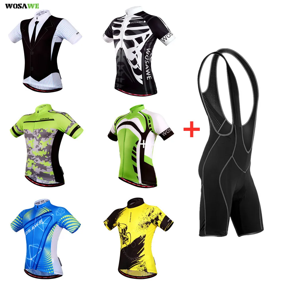 WOSAWE Pro велосипедные Джерси с рукавами комплекты дышащие горные рубашки