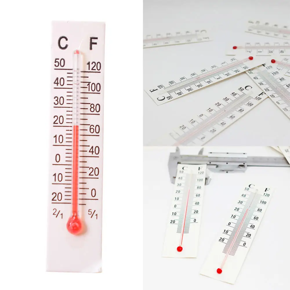 10pcs Miniature Paper Cardboard Thermometer Dollhouse Indoor -20-50/0-120 Indoor Outdoor Thermometer Instruments
10pcs Miniature Paper Cardboard Thermometer Dollhouse Indoor -20-50/0-120 Indoor Outdoor Thermometer Instruments