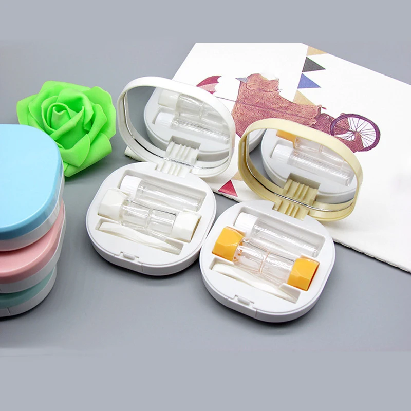 New Women Contact Lens Case With Mirror Portable Colored Contact Lens Container Lovely Eye Contact Box For Girl Students
New Women Contact Lens Case With Mirror Portable Colored Contact Lens Container Lovely Eye Contact Box For Girl Students