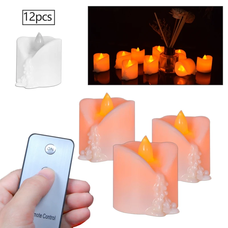 12PCS Electric Fake Candle Realistic Bright Flickering Bulb Flameless LED Tea Light Seasonal And Festival Celebration Decoration
12PCS Electric Fake Candle Realistic Bright Flickering Bulb Flameless LED Tea Light Seasonal And Festival Celebration Decoration