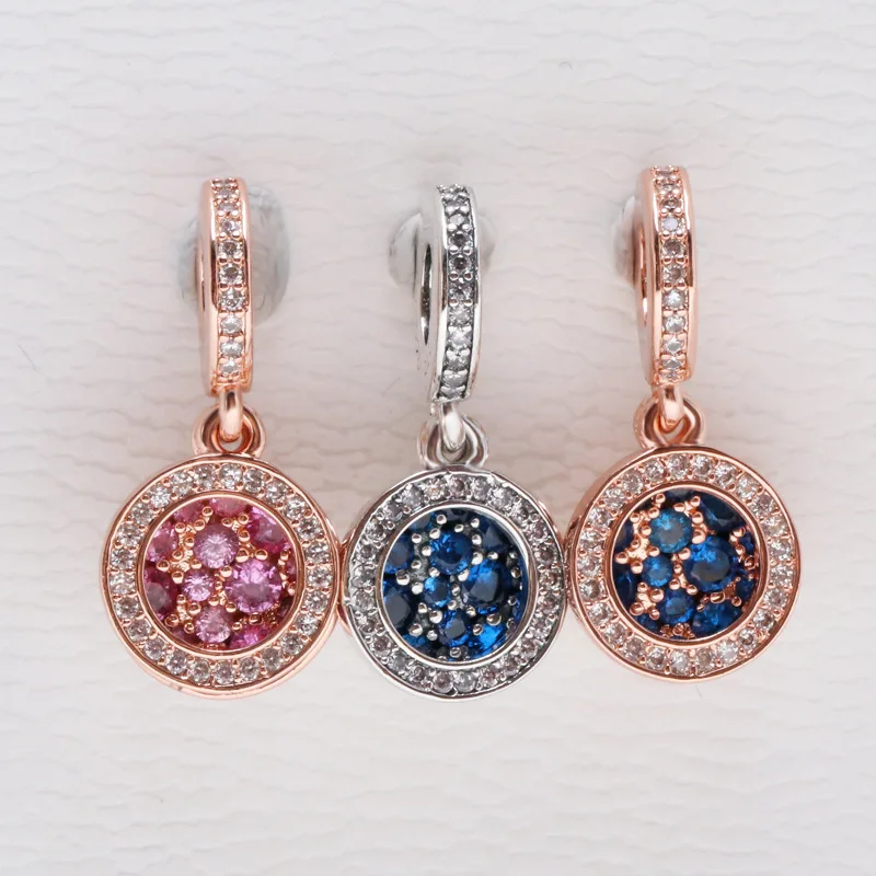 Bewill Genuine 925 Sterling Silver SparklingShining pink and blue double-panel pendant fit Original charm Bracelet
Bewill Genuine 925 Sterling Silver SparklingShining pink and blue double-panel pendant fit Original charm Bracelet