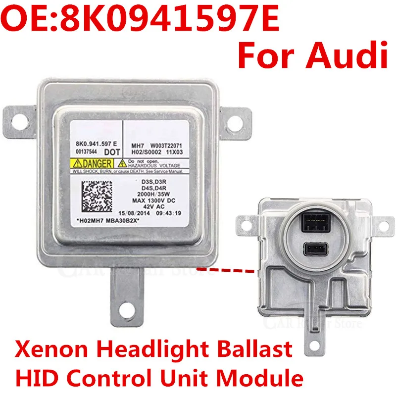 

OEM 8K0941597E D3S Xenon Headlight Ballast HID Control Unit Module 8K0941597C For Audi A1 A3 A4 A5 A6 A7 A8 Q3 Q5 2048703226