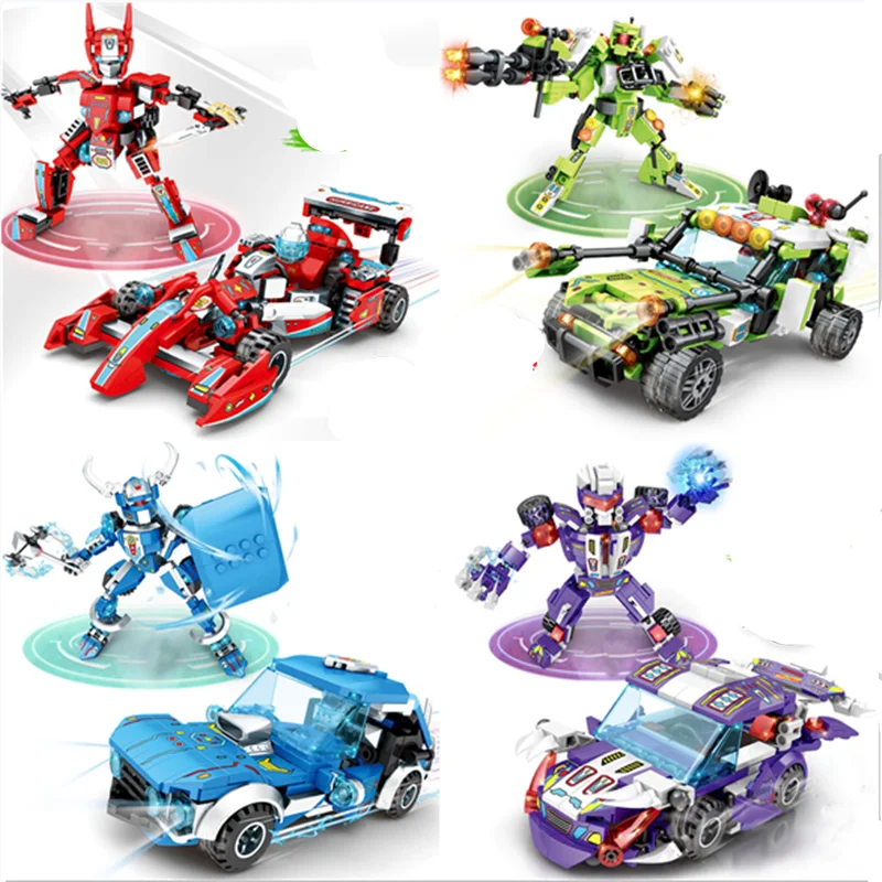 4Pcs/Set Transformation Robot Car Auto Model Building Blocks Deformation Brinquedos City Bricks Toys For Kids Children Gift
4Pcs/Set Transformation Robot Car Auto Model Building Blocks Deformation Brinquedos City Bricks Toys For Kids Children Gift