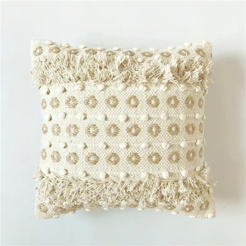 India Off White Handmade Tassel Cushion Cover Simple Nordic Boho Cotton Linen Morocco Pillow Case 45X45cm Sofa Home Decoration
India Off White Handmade Tassel Cushion Cover Simple Nordic Boho Cotton Linen Morocco Pillow Case 45X45cm Sofa Home Decoration