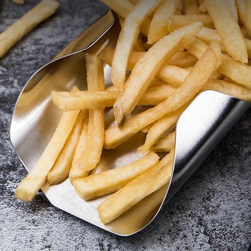 Stainless Steel Popcorn Scoop French Fry Bagger Shovel Utility Serving Scooper with Manual Lemon Squeezer
Stainless Steel Popcorn Scoop French Fry Bagger Shovel Utility Serving Scooper with Manual Lemon Squeezer