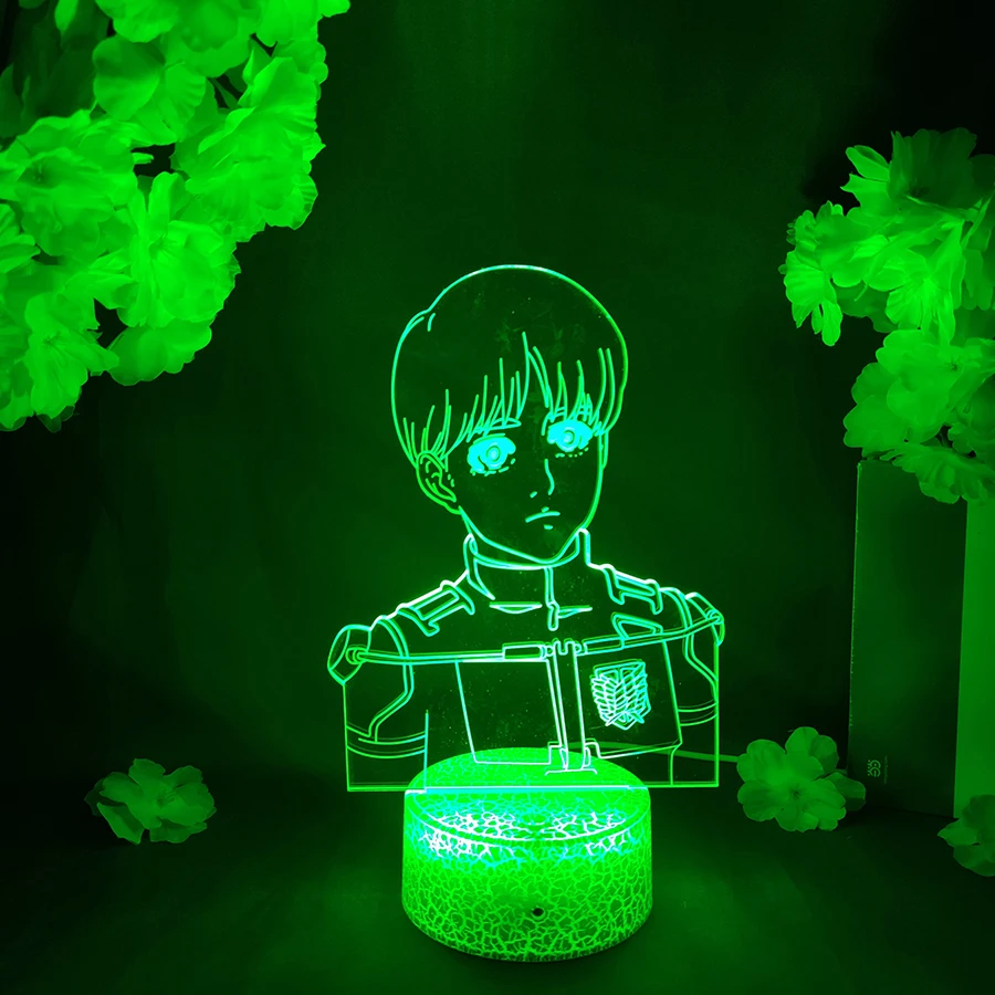 LED Light Anime Attack on Titan Figure Armin Arlert Acrylic Night Light RGB Flashing Cool Gift 3D Light Children Bedroom Decor
LED Light Anime Attack on Titan Figure Armin Arlert Acrylic Night Light RGB Flashing Cool Gift 3D Light Children Bedroom Decor