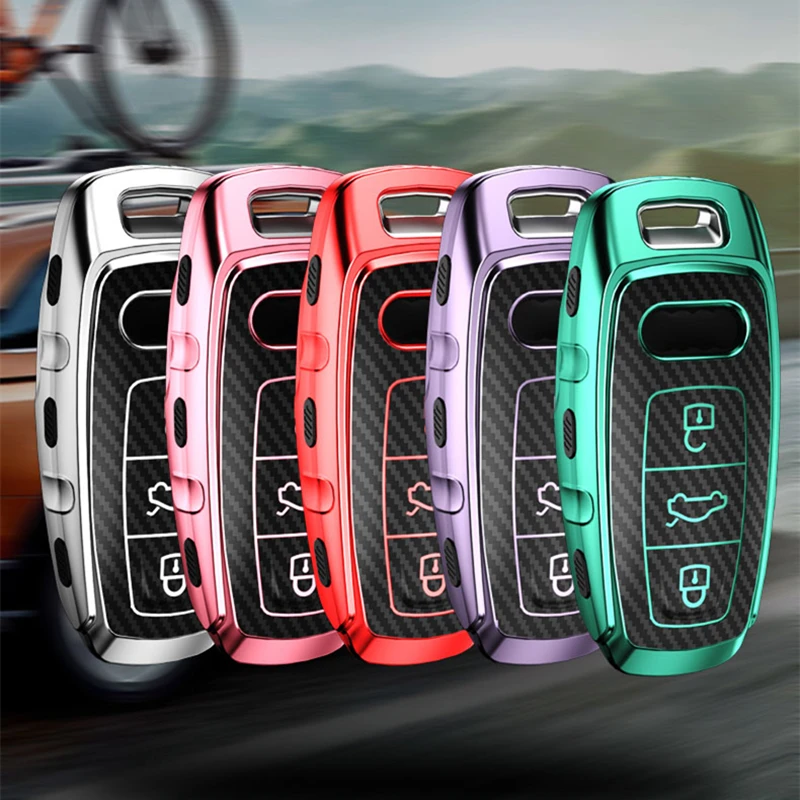 Hot Sale Soft TPU Protector Car Key Case Shell Key Cover For Audi A6L A7 A8 Q8 2018 2019 Car Key bag Car Styling Auto Accessorie
Hot Sale Soft TPU Protector Car Key Case Shell Key Cover For Audi A6L A7 A8 Q8 2018 2019 Car Key bag Car Styling Auto Accessorie