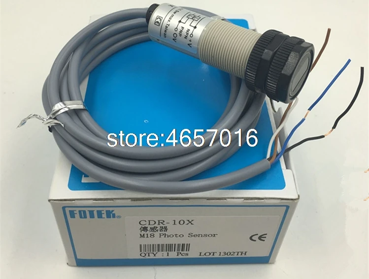CDR-10X FOTEK New M18 TUBULAR TYPE PHOTO SENSOR Photoelectric Switch 10-30 VDC NPN & PNP
CDR-10X FOTEK New M18 TUBULAR TYPE PHOTO SENSOR Photoelectric Switch 10-30 VDC NPN & PNP
