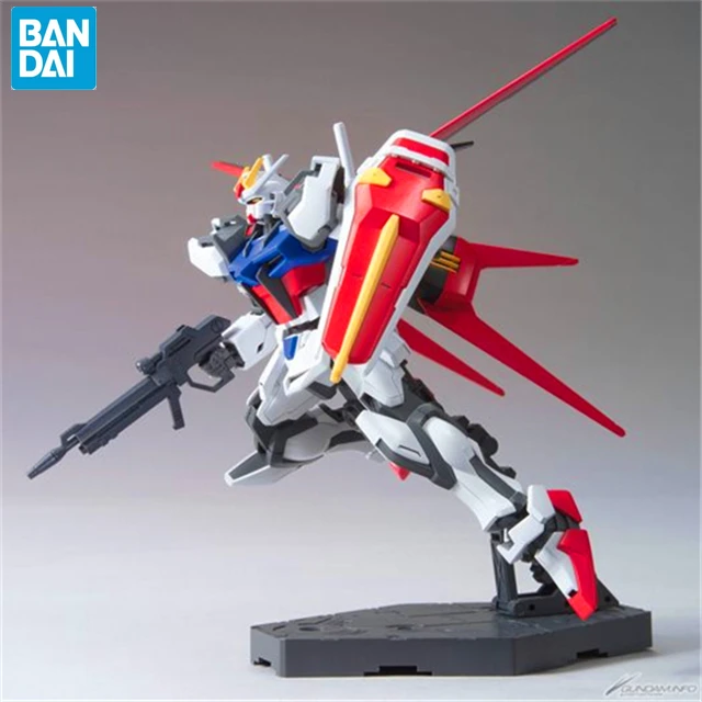 BANDAI GUNDAM HGUC 1/144 Фотосессия + AQM/EX01 модель Aile Strike Gundam детская сборка робот аниме