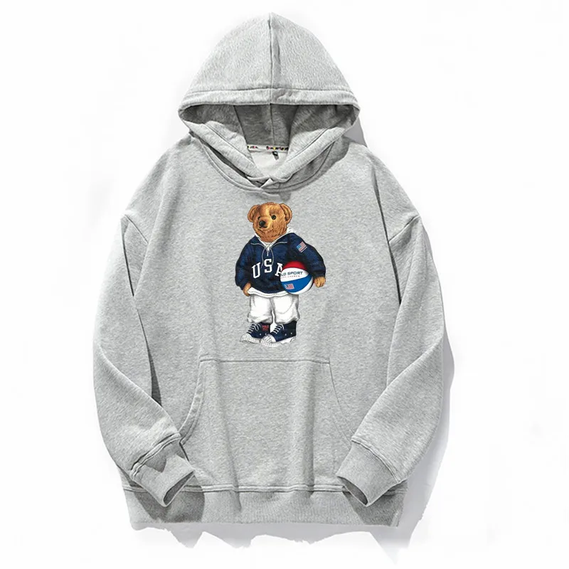 Мужская толстовка в стиле хип-хоп с вышивкой медведя, уличная одежда, пуловер в стиле Харадзюку, толстовка с капюшоном, черная хлопковая фли... 
Мужская толстовка в стиле хип-хоп с вышивкой медведя, уличная одежда, пуловер в стиле Харадзюку, толстовка с капюшоном, черная хлопковая фли...