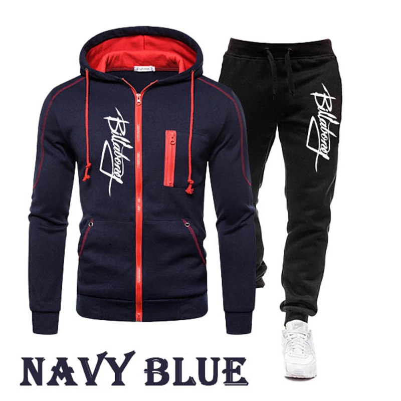 Men's Fashion Tracksuits Zipper Jackets and Long Pants Two Piece Sets Csaual Male Sportswear Chandal Hombre Marca Sweathirts 
Men's Fashion Tracksuits Zipper Jackets and Long Pants Two Piece Sets Csaual Male Sportswear Chandal Hombre Marca Sweathirts