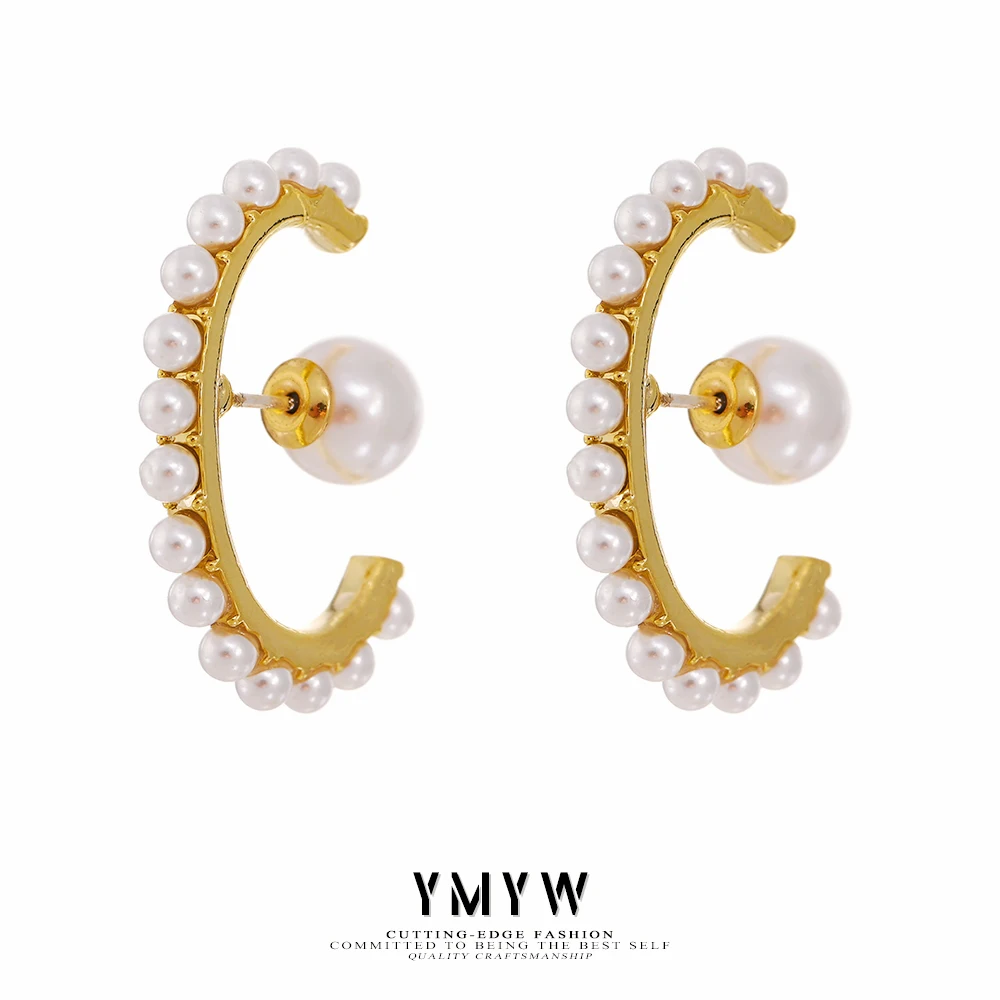 YMYW Imitation Pearl Stud Earrings Copper 14 K Plated Geometric Earrings Women Trendy Jewelry серьги с жемчугом Party Gift 2021
YMYW Imitation Pearl Stud Earrings Copper 14 K Plated Geometric Earrings Women Trendy Jewelry серьги с жемчугом Party Gift 2021
