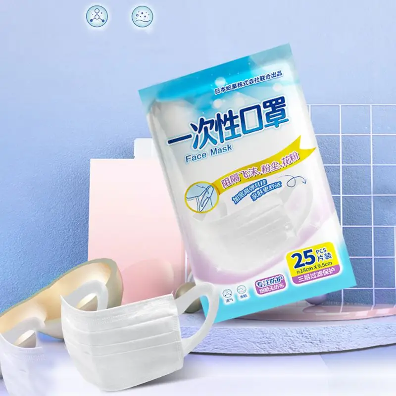 50Pcs Disposable Mouth Mask 3-Layer Dustproof Melt-Blown Anti-Splash Face Cover Mask New
50Pcs Disposable Mouth Mask 3-Layer Dustproof Melt-Blown Anti-Splash Face Cover Mask New