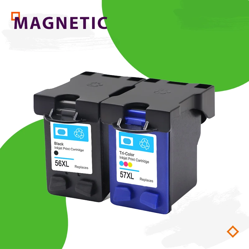 2x Magnetic Compatible Ink Cartridge For HP56 57 Deskjet 5150 450CI 5550 5650 7760 9650 PSC 1315 1350 2110 2210 2410 printer 56
2x Magnetic Compatible Ink Cartridge For HP56 57 Deskjet 5150 450CI 5550 5650 7760 9650 PSC 1315 1350 2110 2210 2410 printer 56