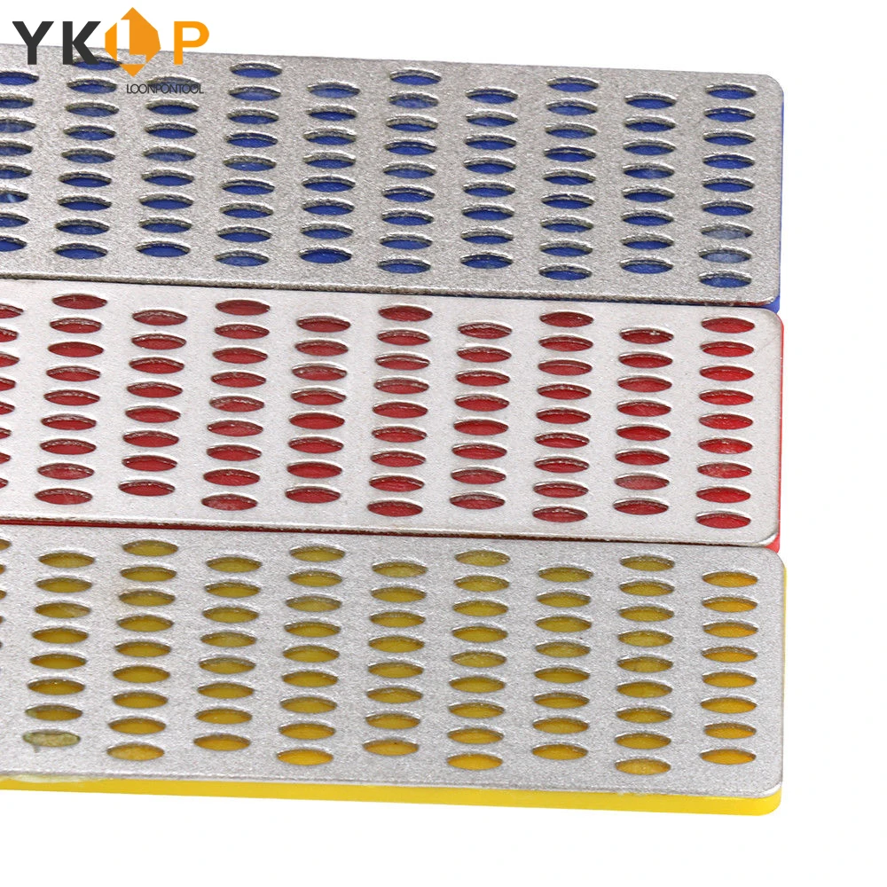 90mm Diamond Knife Set Sharpening Hone 180/260/360 Grit Set Stone Whetstone Grind Kitchen Tool for Knife Scissor 3Pcs
90mm Diamond Knife Set Sharpening Hone 180/260/360 Grit Set Stone Whetstone Grind Kitchen Tool for Knife Scissor 3Pcs