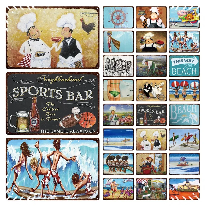 Sports Bar This Way To The Beach Game Is On Tin Signs Estrella Damm Wall Art Iron Painting Pub Plaque Funny Metal Poster Club
Sports Bar This Way To The Beach Game Is On Tin Signs Estrella Damm Wall Art Iron Painting Pub Plaque Funny Metal Poster Club