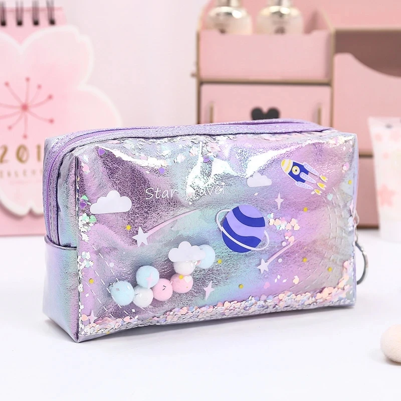 Hand Holding Bag Make-up Bag Coin Bag Waterproof and Portable Artistic Blue Simple and Fashionable Laser Quicksand Bag
Hand Holding Bag Make-up Bag Coin Bag Waterproof and Portable Artistic Blue Simple and Fashionable Laser Quicksand Bag
